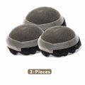3PCS| Australia Base: Men's Topper Wig | Swiss Lace in Center with Poly skin All Around | Must Have for Traveling