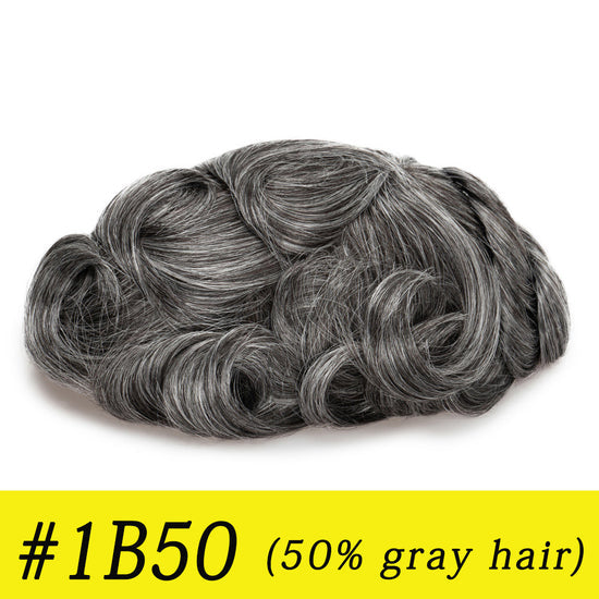 Hair systems hair pieces for men Color Chart 90% -130% density All Sizes