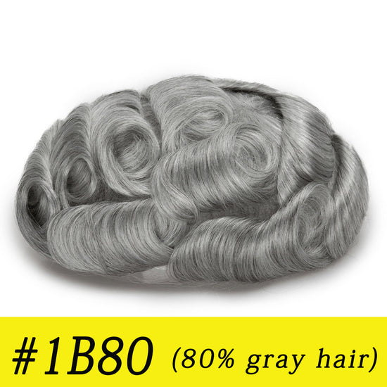 Hair systems hair pieces for men Color Chart 90% -130% density All Sizes