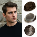 Hollywood Base Hair System for Men | Full Lace in Center with 1'' Thin Skin Around and 1/2'' Lace in the Front | Hollywood Style