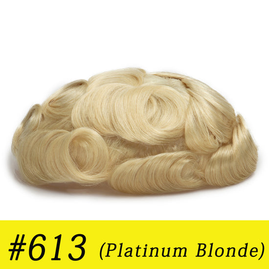 Hair systems hair pieces for men Color Chart 90% -130% density All Sizes