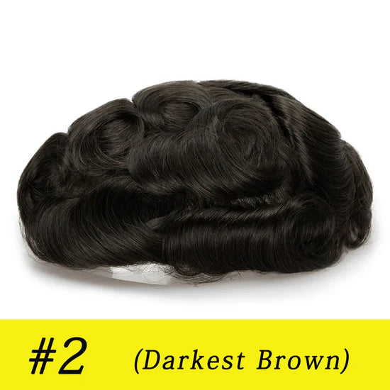 6*5.5" Swiss Lace  High-Grade Remy Human Hair Topper With Fine Brazilian Remy Hair