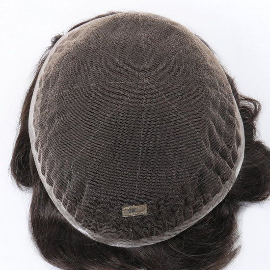 6*5.5" Swiss Lace  High-Grade Remy Human Hair Topper With Fine Brazilian Remy Hair