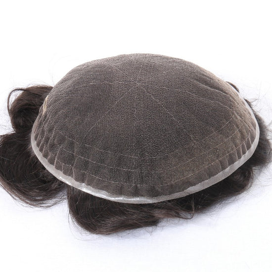 6*5.5" Swiss Lace  High-Grade Remy Human Hair Topper With Fine Brazilian Remy Hair