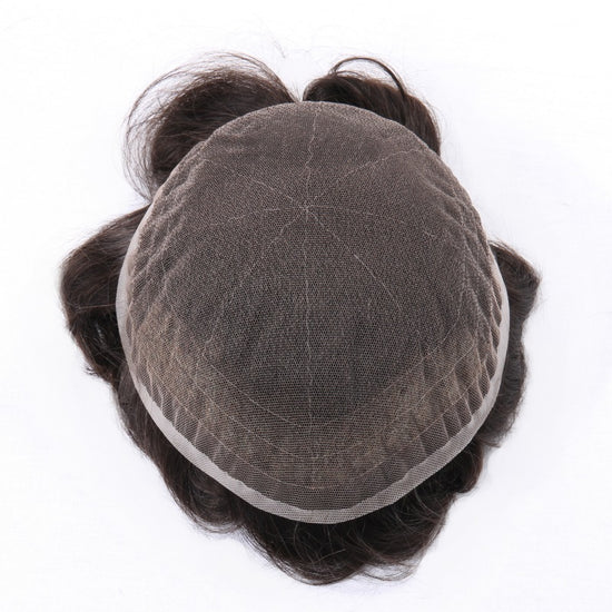 6*5.5" Swiss Lace  High-Grade Remy Human Hair Topper With Fine Brazilian Remy Hair