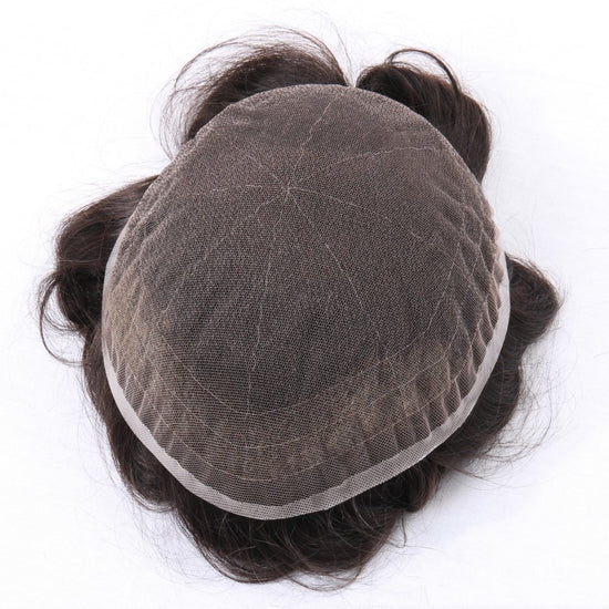 6*5.5" Swiss Lace  High-Grade Remy Human Hair Topper With Fine Brazilian Remy Hair